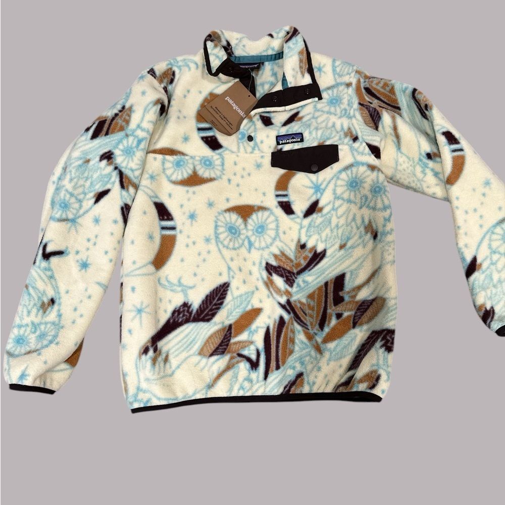 🏷️Patagonia Owl Synchilla Fleece Pullover - Picture 2 of 7